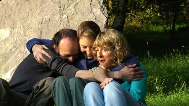 Transfiguration 2011 Group hugs